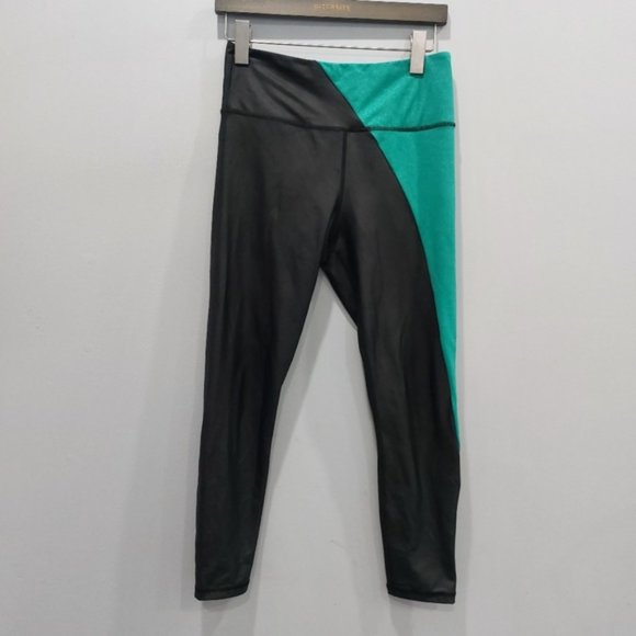 Zyia Jade River Stone Metallic Light n Tight Leggings Size Large - Picture 2 of 7